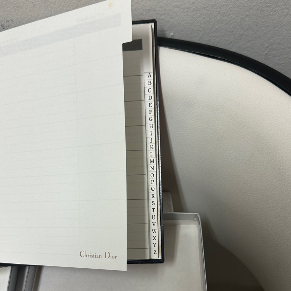 Christian Dior Address Note Book From Japan Red and Silver Gift Set - Picture 9 of 14